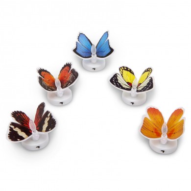 Fluture cu LED în culori schimbătoare, autoadeziv