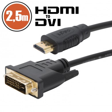 Cablu HDMI/ DVI-D  2,5 m