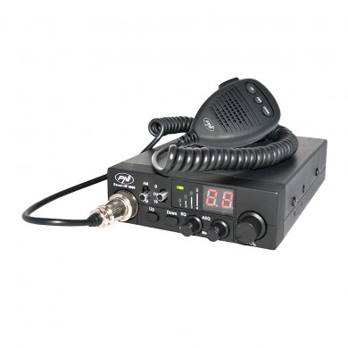 Kit Statie radio auto CB PNI ESCORT HP 8000 ASQ + Antena CB PNI Extra 45 cu magnet