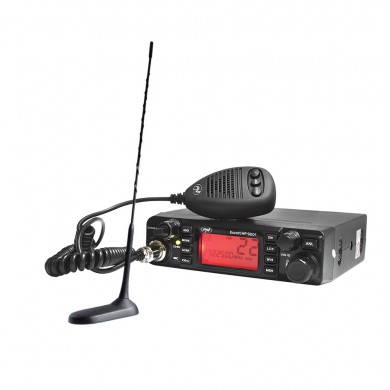 Kit Statie radio auto CB PNI ESCORT HP 9001 ASQ + Antena CB PNI Extra 45 cu magnet