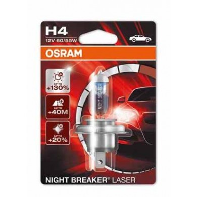 Bec Auto OSRAM - H4 12V 60/55W P43t NIGHT BREAKER LASER (BLISTER)