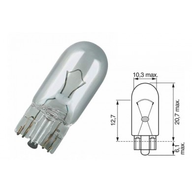 Bec Auto BOSCH - W5W 12V 5W  W2,1x9,5d