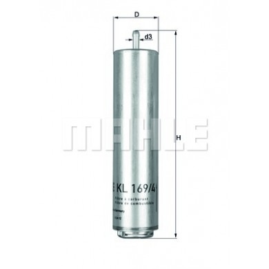 Filtru combustibil - MAHLE ORIGINAL - KL169/4D