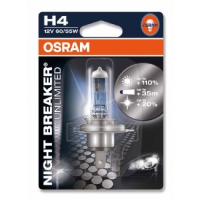 Bec Auto OSRAM H4 12V 55W P43t NIGHT BRAKER UNLIMITED