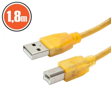 Cablu USB 2.0 fişă A - fişă B 1.8 m