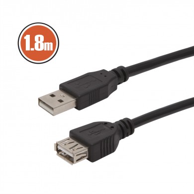 Prelungitor USB fişă A - soclu A 1,8 m