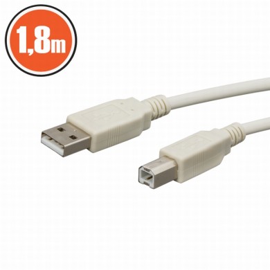 Cablu USB 2.0fişă A - fişă B1,8 m
