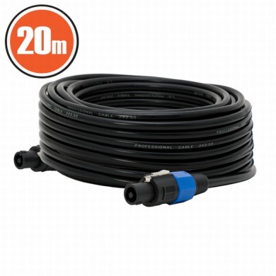 Cablu de boxe profesional Speakon - Speakon 2 x 2,5 mm² 20 m