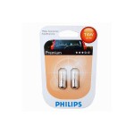 Set 2 Becuri Auto - PHILIPS - T4W 12V 4W BA9s (BLISTER)