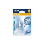 Set 2 Becuri Auto - OSRAM - T4W 12V 4W BA9s COOL BLUE (BLISTER)