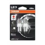 SET BECURI Auto LEDriving PREMIUM OSRAM P21/5W, 12V, BAY15d, ROSU, 2 bucati