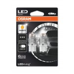 SET BECURI Auto LEDriving PREMIUM OSRAM W21W, 12V, W3x16d, GALBEN, 2 bucati