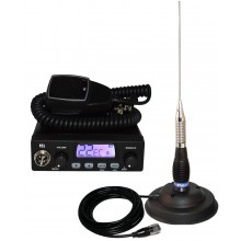 Kit Statie radio auto CB TTi TCB-1000 + Antena PNI ML 100