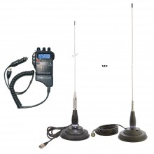 Kit Statie radio auto CB Midland Alan 52 + Antena CB PNI ML145/ML100 cu magnet