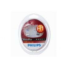 Set de 2 becuri PHILIPS H1 12V 55W P14,5s VISION PLUS