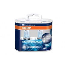 Set Becuri Auto OSRAM - H4 12V 60/55W P43t NIGHT BREAKER PLUS