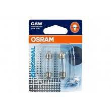 Set 2 Becuri Auto OSRAM - SV8,5 12V 5W 11/35mm C5W (BLISTER)