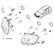 Far dreapta DACIA OE 260103738R (Duster 4x4)