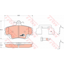 SET PLACUTE FRANA - TRW GDB1634