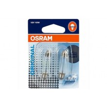 SET 2 Becuri Auto OSRAM - SV8,5 12V 10W 11/41mm C10W - 6411-02B
