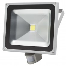Reflector COB LED cu senzor de mişcare 50W / 240V / IP65 6000-6500K